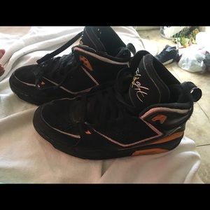 Black and yellow Jordan flights. These are used,